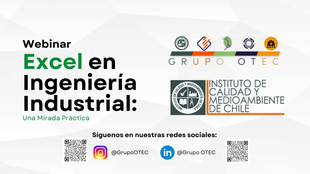 Webinar Excel en Ingeniería Industrial | ICM Chile