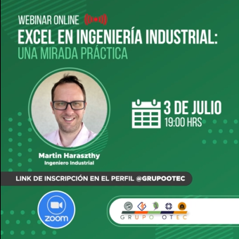 Excel en Ingeniería Industrial: Webinar para la transformación de datos